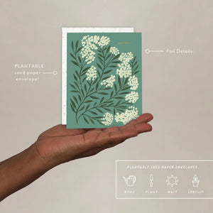 Grußkarte „Grateful“ / Seedlings