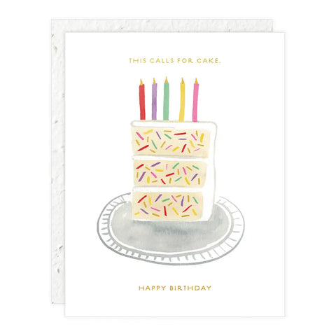 Grußkarte „This Calls for Cake“ / Seedlings