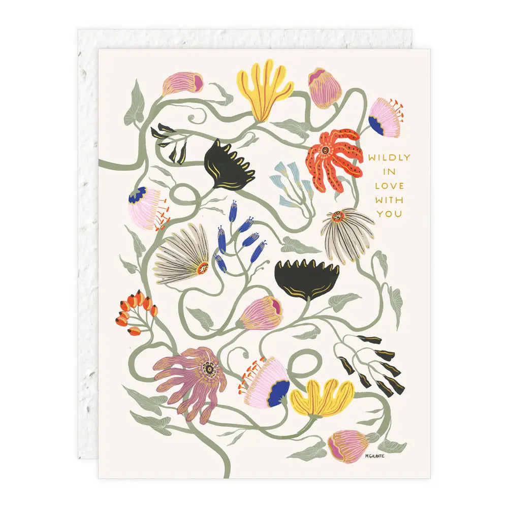 Grußkarte „Wildly in Love with You“ / Seedlings