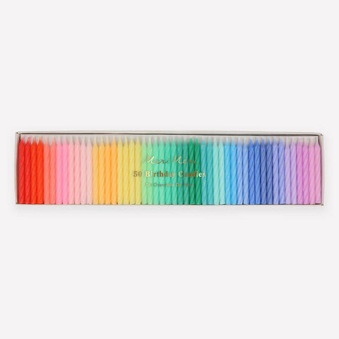 Regenbogen-Mini-Kerzen / Meri Meri