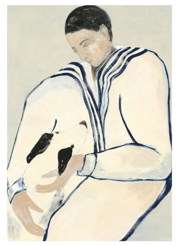 Poster "Man and Dog" 50 x 70 cm/ TPC x Sofia Lind