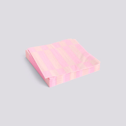 Serviette "Lunch Pattern Napkin" light pink and rose / HAY