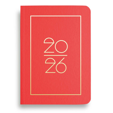 Taschenkalender 2026 „Bright Red“ / Navucko