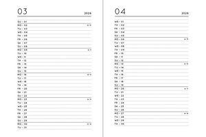 Taschenkalender 2026 „Bordeaux“ / Navucko