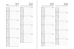 Taschenkalender 2026 „Bordeaux“ / Navucko