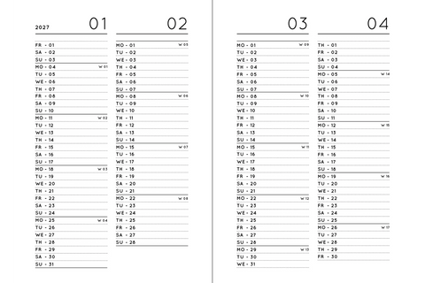Taschenkalender 2026 „Bordeaux“ / Navucko