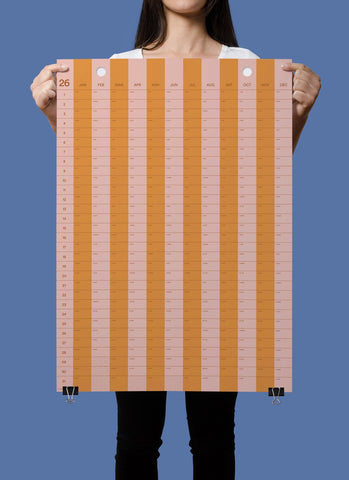 2026 Wandkalender Streifen  50x70 cm / Erik Olovsson