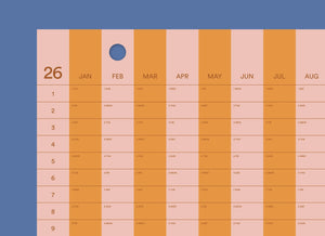 2026 Wandkalender Streifen  50x70 cm / Erik Olovsson