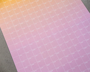 2026 Wandkalender Gradient  40x100 cm / Erik Olovsson