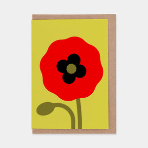 Grußkarte „Red Poppy“ / Evermade