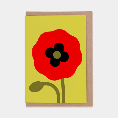 Grußkarte „Red Poppy“ / Evermade