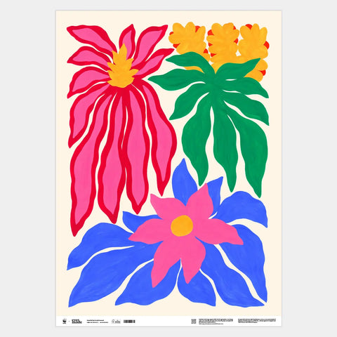 Geschenkpapier "Bromelien" / Evermade