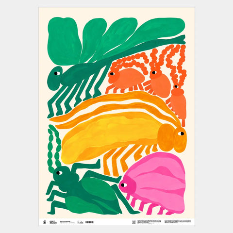 Geschenkpapier "Insekten" / Evermade