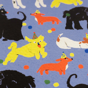 Geschenkpapier "Puppy Party" / Evermade