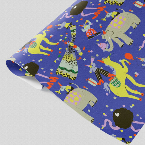 Geschenkpapier "Puppy Party" / Evermade