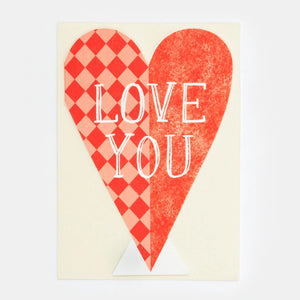 Grußkarte "love you" / Hadley