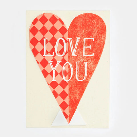 Grußkarte "love you" / Hadley