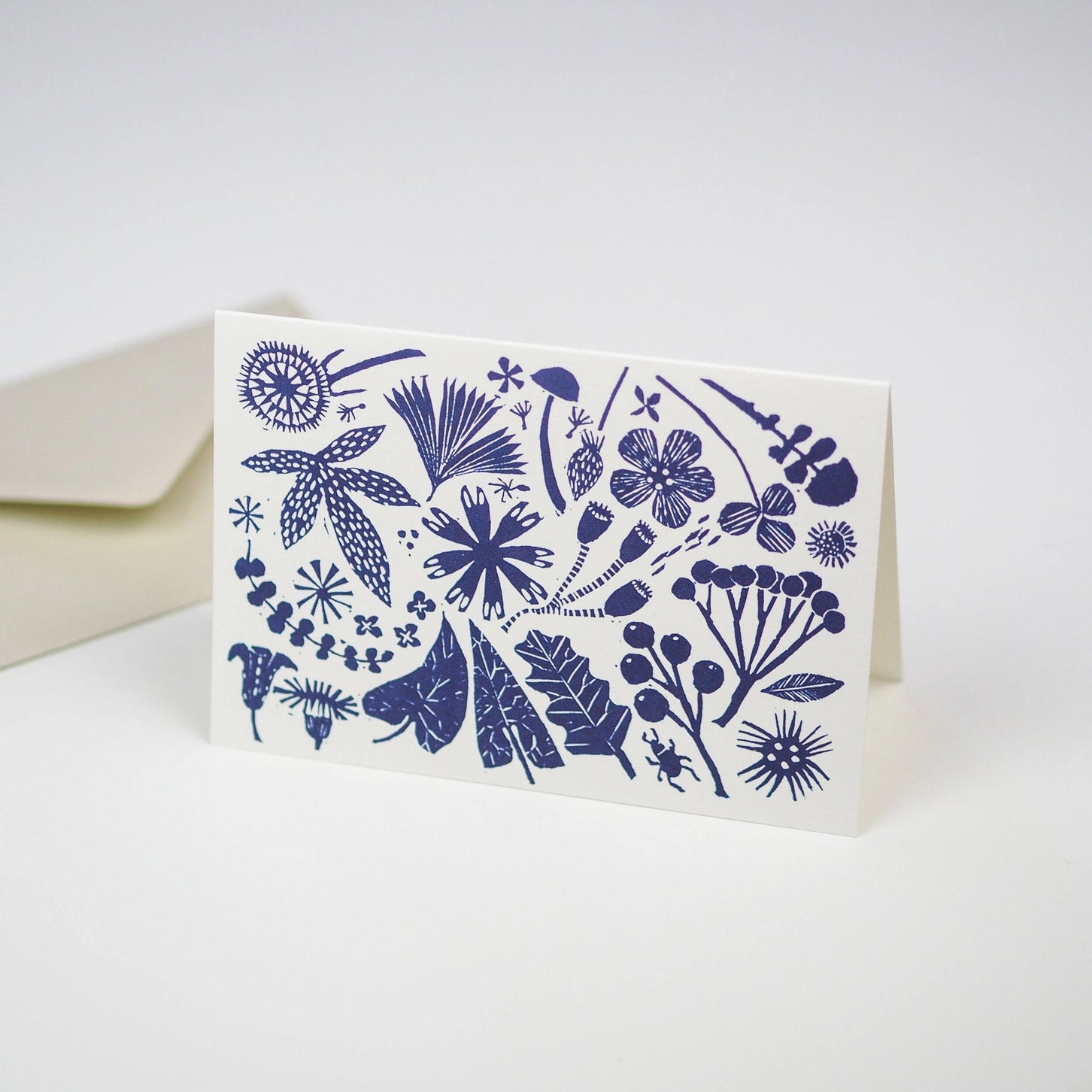 Grußkarte „Blaue Blumen" / Hadley