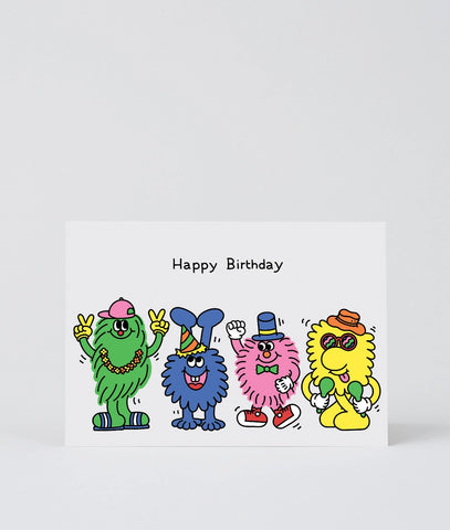 Glückwunschkarte "Happy Birthday Gang" / Wrap