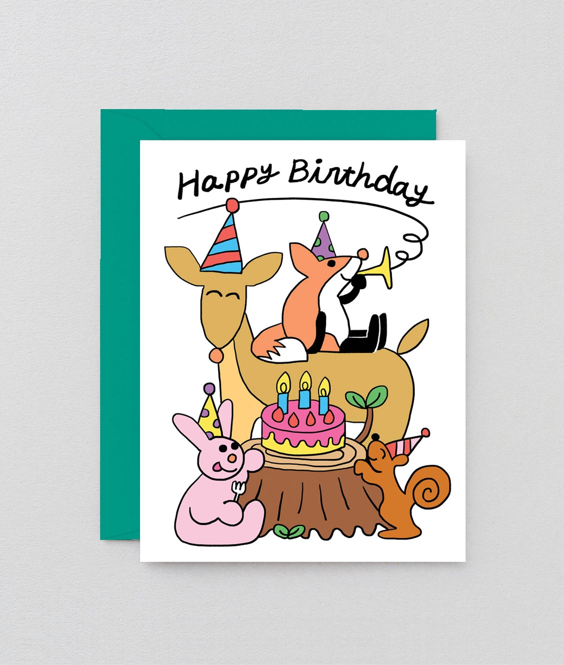 Glückwunschkarte "Happy Birthday Forest Animals" / Wrap Kids