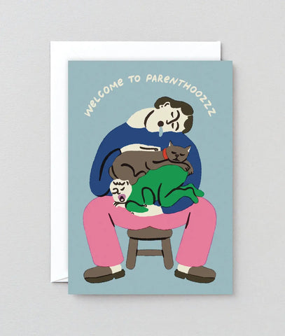 Geburtskarte "Welcome to ParenthooZZZ" / Wrap