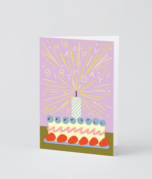 Grußkarte „Happy Birthday Sparkler“ / Wrap