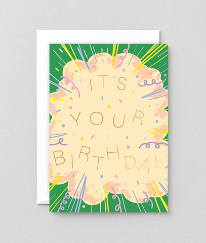 Grußkarte „It‘s Your Birthday Explosion“ / Wrap