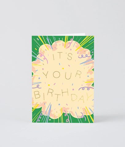 Grußkarte „It‘s Your Birthday Explosion“ / Wrap