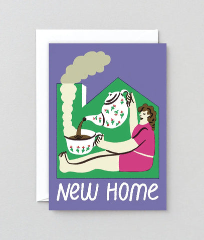 Glückwunschkarte "New Home Cup of Tea" / Wrap