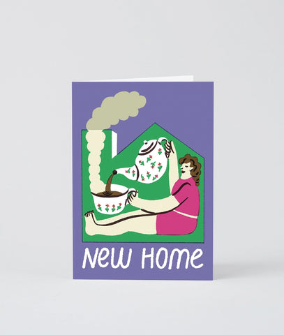 Glückwunschkarte "New Home Cup of Tea" / Wrap