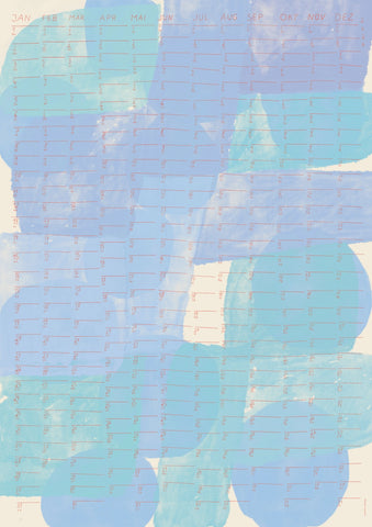 2026 Wandkalender "Watercolour" Din A2 / Human Empire Jan Kruse