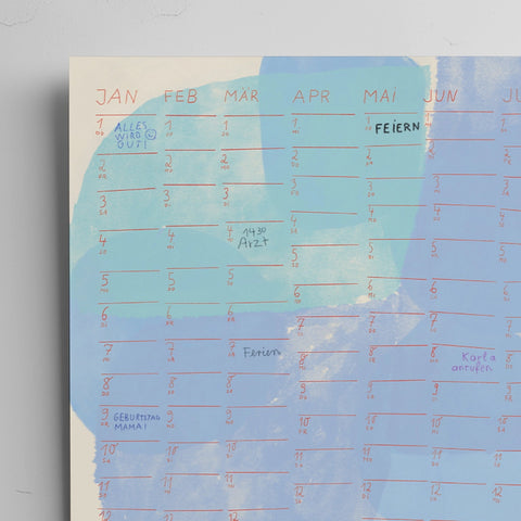 2026 Wandkalender "Watercolour" Din A2 / Human Empire Jan Kruse