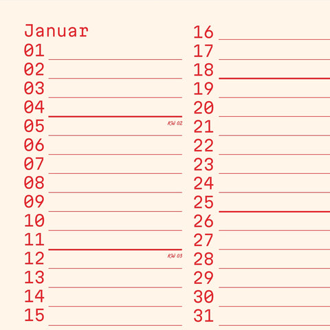 2026 Wandkalender SQUARES / Human Empire