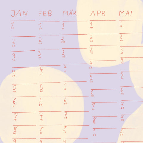 2026 Wandkalender „Dots" Din A2 / Human Empire Jan Kruse