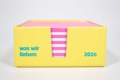 Notizkalender "Was wir lieben: in 365 Tagen" 2026 / Verlag Hermann Schmidt