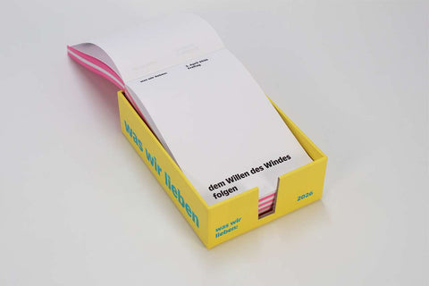 Notizkalender "Was wir lieben: in 365 Tagen" 2026 / Verlag Hermann Schmidt