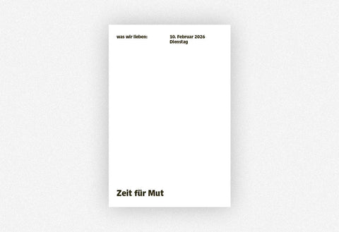 Notizkalender "Was wir lieben: in 365 Tagen" 2026 / Verlag Hermann Schmidt