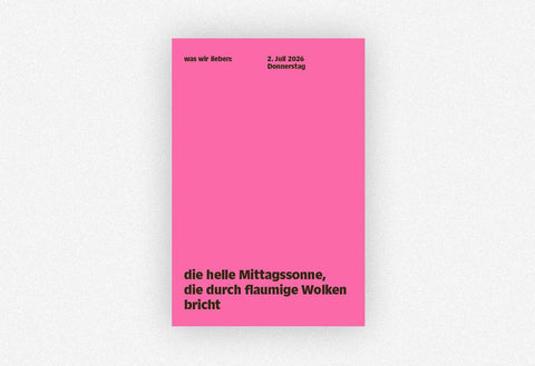 Notizkalender "Was wir lieben: in 365 Tagen" 2026 / Verlag Hermann Schmidt