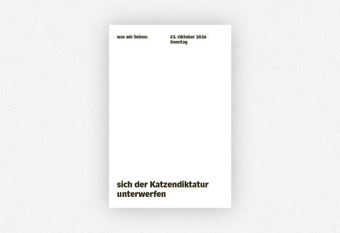 Notizkalender "Was wir lieben: in 365 Tagen" 2026 / Verlag Hermann Schmidt