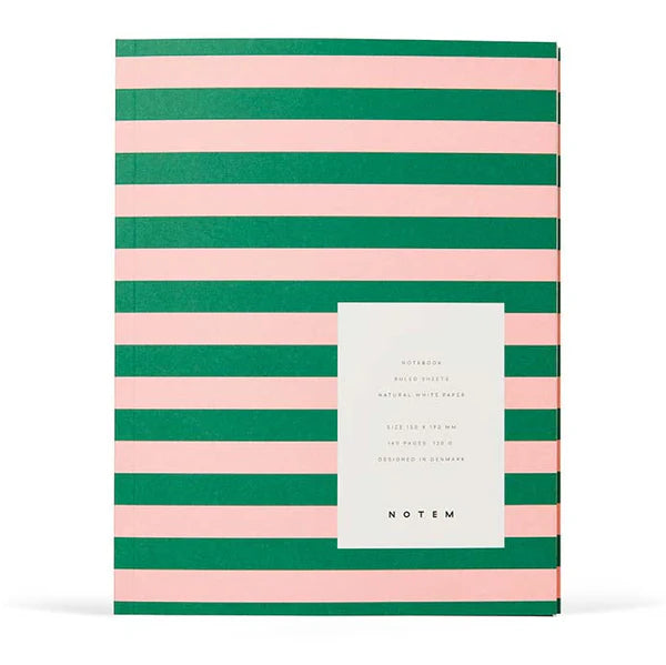 Notizbuch "Uma" Medium Green & Rose / Notem