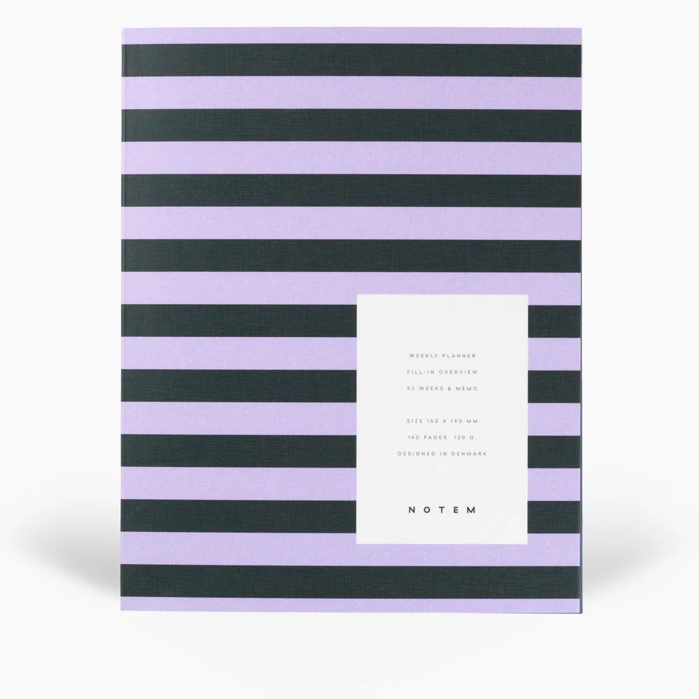 Planner "UMA Weekly Planner, Medium - Rose & Green" / Notem