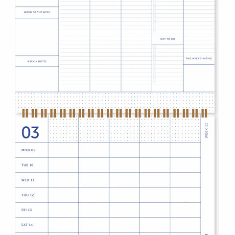 Familienplaner 2026 Blue Flow / A-Journal
