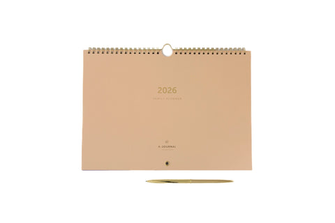Familienplaner 2026 Beige / A-Journal