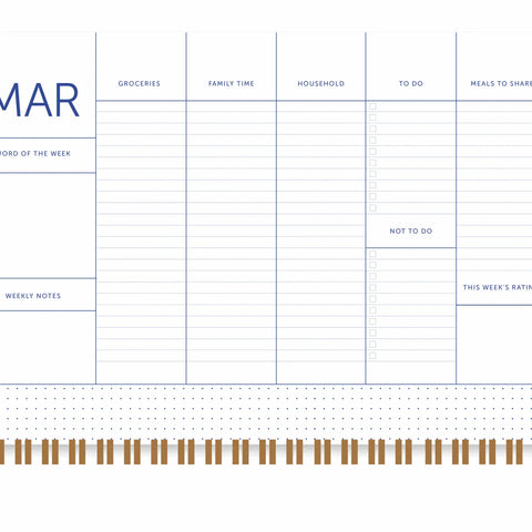 Familienplaner 2026 Blue Flow / A-Journal