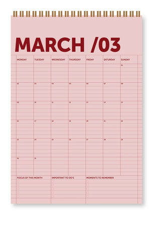 Wandkalender A3 / A - Journal