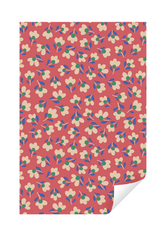 Geschenkpapierrolle „Little Flowers“ Red / Ole