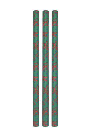 Geschenkpapierrolle „Schleifen & Herzen“ grün / Ole