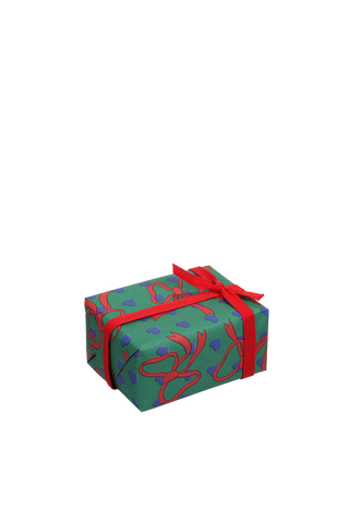 Geschenkpapierrolle „Schleifen & Herzen“ grün / Ole