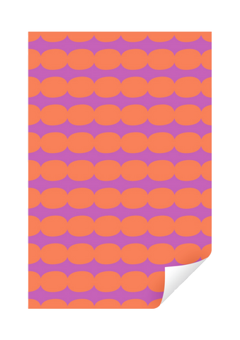 Geschenkpapierrolle „Pebbles“ Orange / Ole