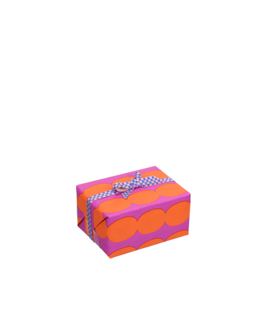 Geschenkpapierrolle „Pebbles“ Orange / Ole